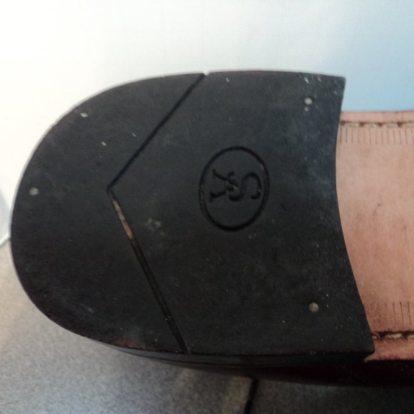 Stacy Adams Men's 12M Shoes Brown Leather Lace Up Dress Croc Oxford Square Toe - Picture 13 of 14